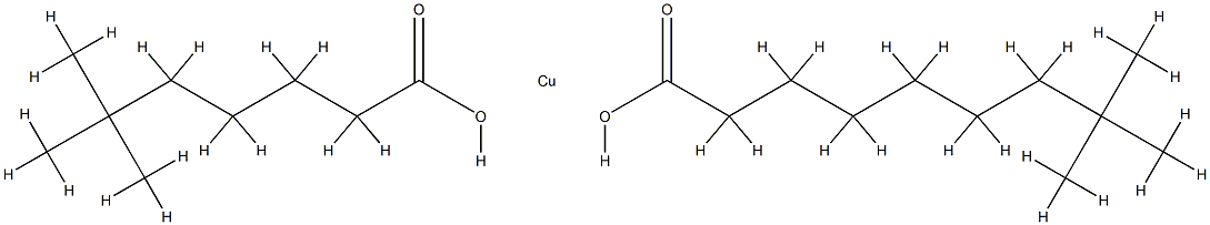 (neononanoato-O)(neoundecanoato-O)copper  Structure