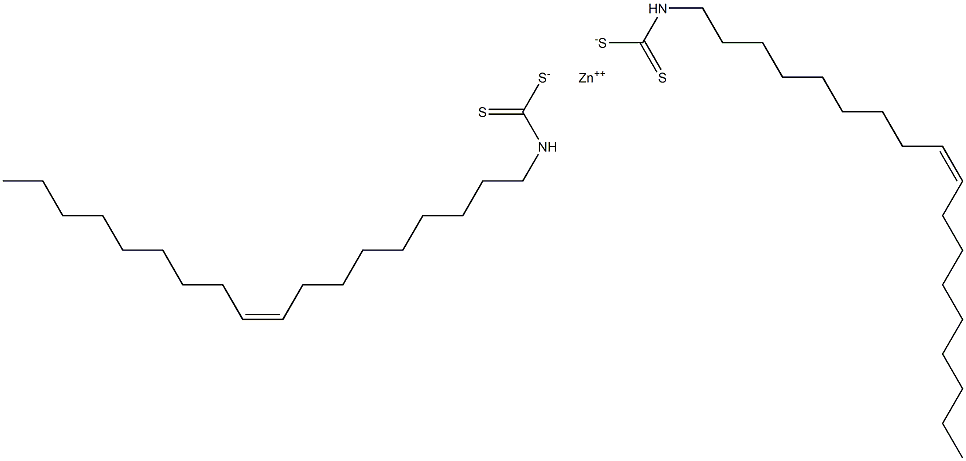 bis[(Z)-9-octadecen-1-yldithiocarbamato-S,S')]zinc 구조식 이미지