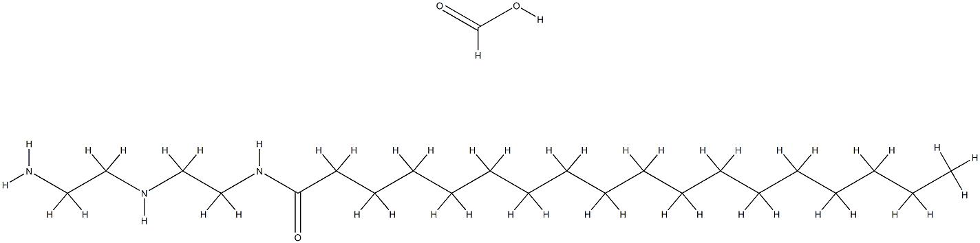 formic acid, compound with N-[2-[(2-aminoethyl)amino]ethyl]stearamide (1:1) Structure