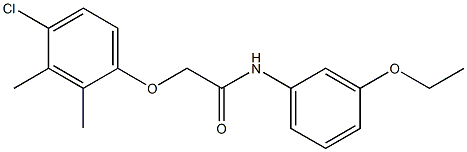 2-(4-chloro-2,3-dimethylphenoxy)-N-(3-ethoxyphenyl)acetamide 구조식 이미지