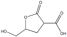 3-Furancarboxylicacid,tetrahydro-5-(hydroxymethyl)-2-oxo-(9CI) Structure