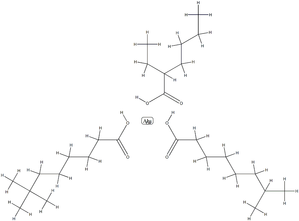 (2-ethylhexanoato-O)(isononanoato-O)(neodecanoato-O)cerium 구조식 이미지