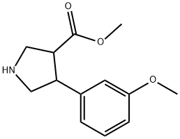 methyl 4-(3-methoxyphenyl)pyrrolidine-3-carboxylate Structure