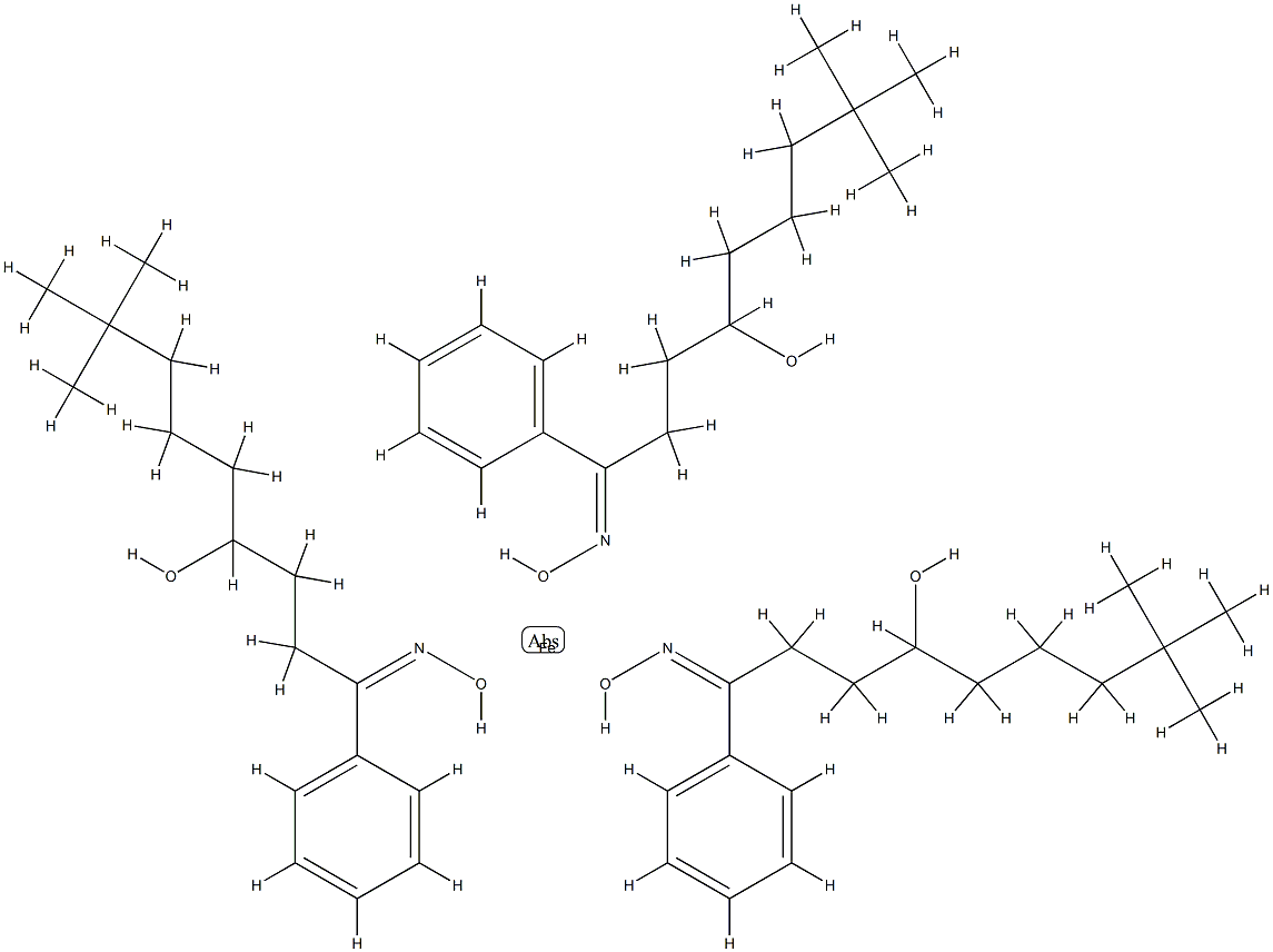tris[2-hydroxy-5-tert-nonylacetophenone oximato]iron Structure