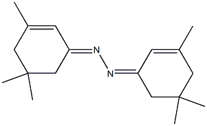 2-Cyclohexen-1-one,3,5,5-trimethyl-, 2-(3,5,5-trimethyl-2-cyclohexen-1-ylidene)hydrazone Structure