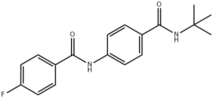 N-{4-[(tert-butylamino)carbonyl]phenyl}-4-fluorobenzamide Structure