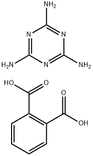 phthalic acid, compound with 1,3,5-triazine-2,4,6-triamine (1:2) Structure