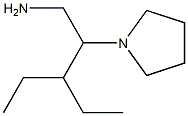3-ETHYL-2-PYRROLIDIN-1-YLPENTAN-1-AMINE 구조식 이미지