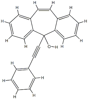 5-H-디벤조[a,d]시클로헵텐-5-올,5-(2-페닐에틸) 구조식 이미지