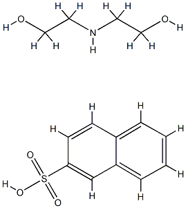 naphthalene-2-sulphonic acid, compound with 2,2'-iminodiethanol (1:1) Structure