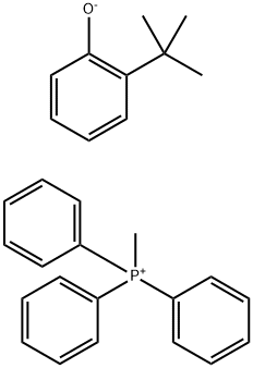 methyltriphenylphosphonium, salt with 2-tert-butylphenol (1:1) Structure