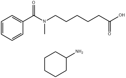 6-(N-methylbenzamido)hexanoic acid, compound with cyclohexylamine (1:1) 구조식 이미지