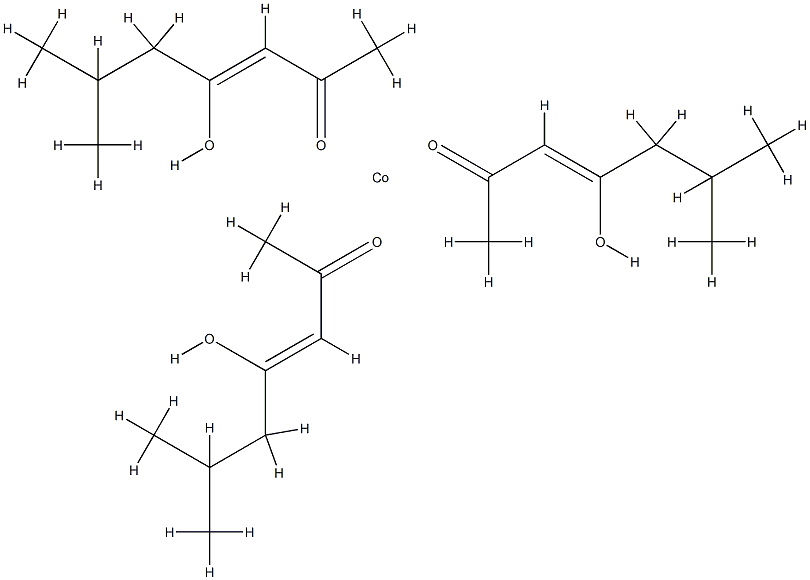 tris(6-methylheptane-2,4-dionato-O,O')cobalt 구조식 이미지