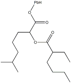 (2-ethylhexanoato-O)(isooctanoato-O)lead  Structure