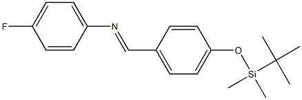 (E)-N-(4-((tert-butyldimethylsilyl)oxy)benzylidene)-4-fluoroaniline(WXC03546) 구조식 이미지
