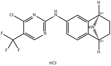 Naphthalen-1,4-iMin-6-aMine, N-[4-chloro-5-(trifluoroMethyl)-2-pyriMidinyl]-1,2,3,4-tetrahydro-, hydrochloride (1:2), (1S,4R)- Structure