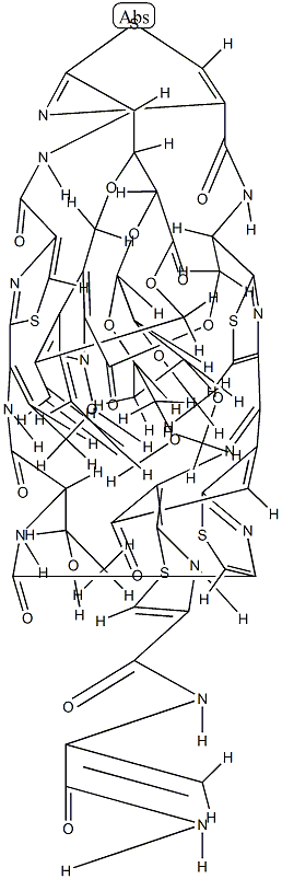 (+)-49-O-(2-O,3-O-Dimethyl-4-deoxy-α-L-arabino-hexopyranosyl)-48,70-epoxy-58-hydroxy-63-oxanosiheptide Structure