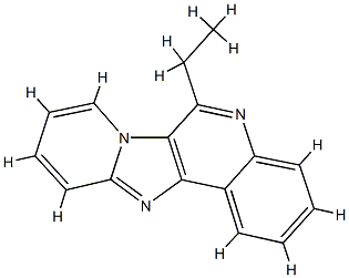 Pyrido[2,1:2,3]imidazo[4,5-c]quinoline,  6-ethyl- Structure