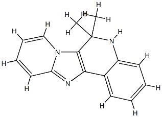 Pyrido[2,1:2,3]imidazo[4,5-c]quinoline,  5,6-dihydro-6,6-dimethyl- Structure
