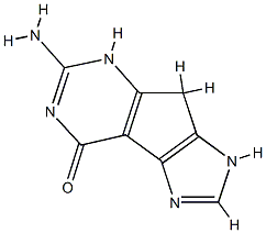 Imidazo[4,5:3,4]cyclopenta[1,2-d]pyrimidin-4(3H)-one,  6-amino-5,8-dihydro- Structure
