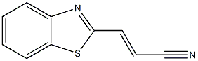 2-Propenenitrile,3-(2-benzothiazolyl)-(9CI) Structure