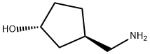 (1R,3R)-3-아미노메틸-시클로펜탄올 구조식 이미지
