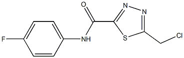 5-(CHLOROMETHYL)-N-(4-FLUOROPHENYL)-1,3,4-THIADIAZOLE-2-CARBOXAMIDE Structure