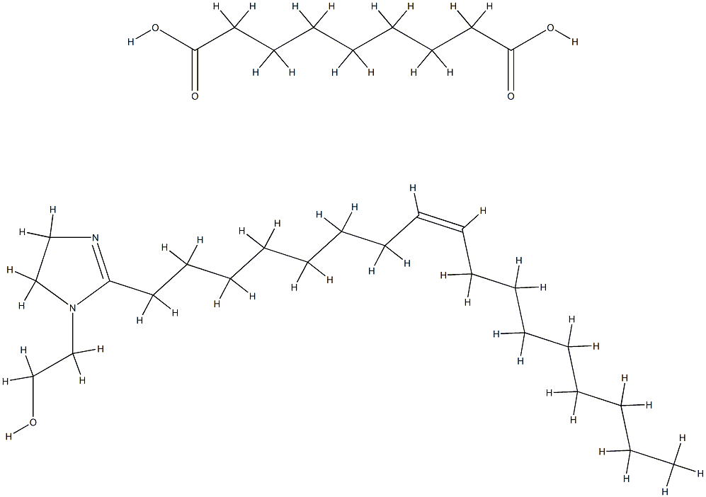 azelaic acid, compound with (Z)-2-(heptadec-8-enyl)-4,5-dihydro-1H-imidazole-1-ethanol 구조식 이미지