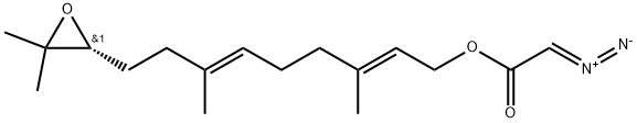 epoxyhomofarnesyl diazoacetate Structure