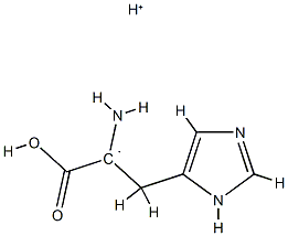 Ethyl,  1-amino-1-carboxy-2-(1H-imidazol-5-yl)-,  conjugate  acid  (1:1) Structure