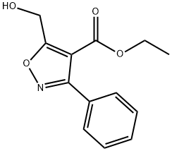 5-(하이드록시메틸)-3-페닐-4-이속사졸카르복실산에틸에스테르 구조식 이미지