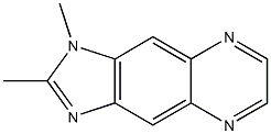 1H-Imidazo[4,5-g]quinoxaline,1,2-dimethyl-(7CI) Structure