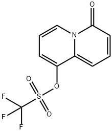 4-Oxo-4H-Quinolizin-9-Yl Trifluoromethanesulfonate 구조식 이미지