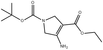 1-tert-butyl 3-ethyl 4-amino-1H-pyrrole-1,3(2H,5H)-dicarboxylate 구조식 이미지