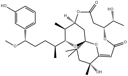 (4R)-17-Debromo-2,3-didehydro-3-deoxy-4-hydroxyaplysiatoxin Structure