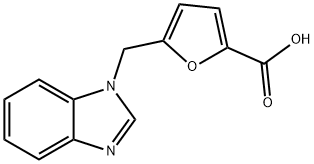 5-(1H-benzimidazol-1-ylmethyl)-2-furoic acid Structure