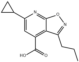 6-cyclopropyl-3-propylisoxazolo[5,4-b]pyridine-4-carboxylic acid Structure