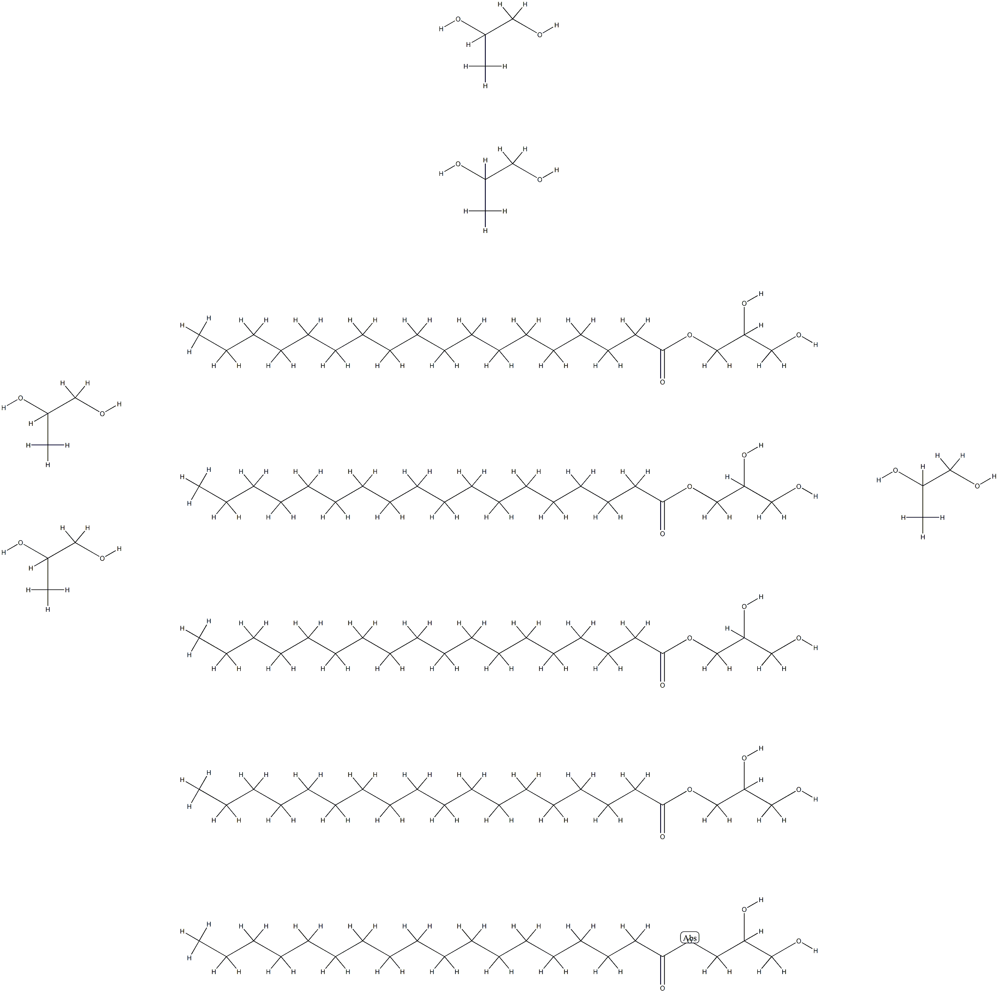 POLYGLYCERYL-10 PENTASTEARATE Structure