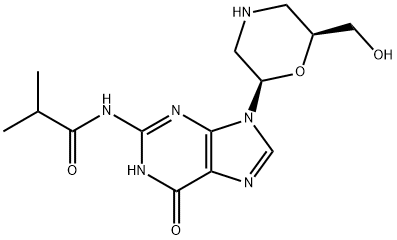 N2-이소부티릴-7'-OH-모르폴리노구아노신 구조식 이미지