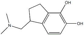 1H-Indene-4,5-diol,1-[(dimethylamino)methyl]-2,3-dihydro-(9CI) 구조식 이미지