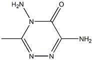 1,2,4-Triazin-5(4H)-one,4,6-diamino-3-methyl-(9CI) Structure