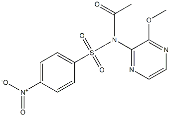 N-(3-methoxypyrazin-2-yl)-N-((4-nitrophenyl)sulfonyl)acetamide(WXC06544) Structure