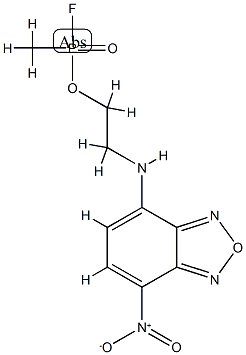 5-(7-nitrobenz-2-oxa-1,3-diazol-4-yl)aminoethylmethylphosphonofluoridate 구조식 이미지