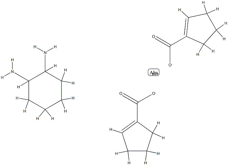 bis(cyclopentenecarboxylato)-1,2-diaminocyclohexane-platinum(II) Structure