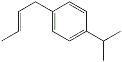 2-Butene,1-p-cumenyl-(7CI) Structure