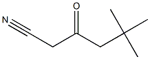 5,5-dimethyl-3-oxohexanenitrile Structure