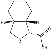 1H-Isoindole-1-carboxylicacid,octahydro-,(1-alpha-,3a-alpha-,7a-bta-)-(9CI) Structure