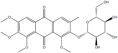 Chryso-obtusin glucoside Structure