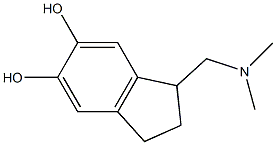 1H-Indene-5,6-diol,1-[(dimethylamino)methyl]-2,3-dihydro-(9CI) Structure