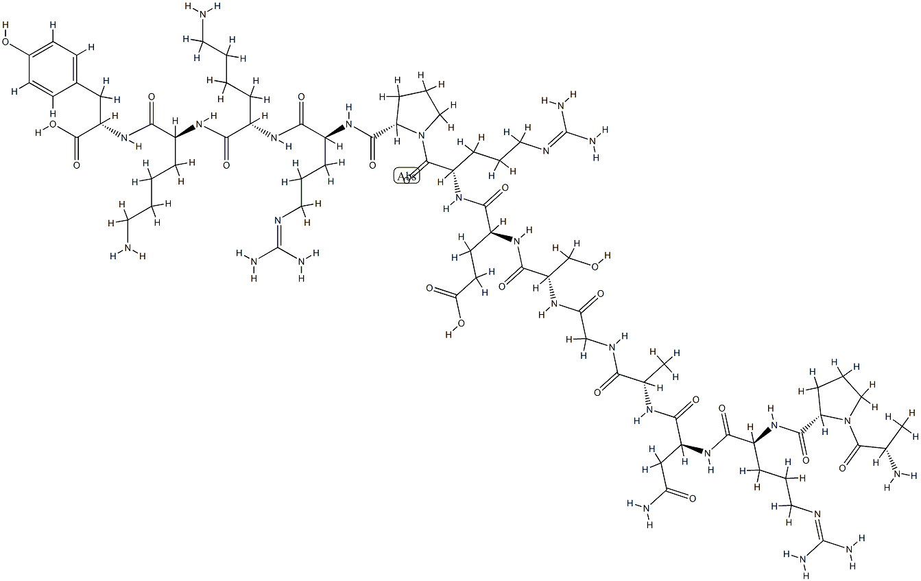 parathyroid hormone (42-55), 55-Tyr- Structure